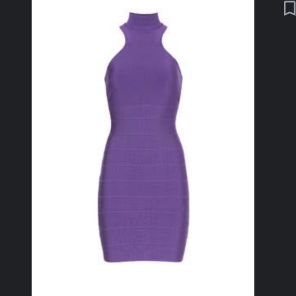 Herve Leger Icon Racer Mini Dress - Picture 2 of 7